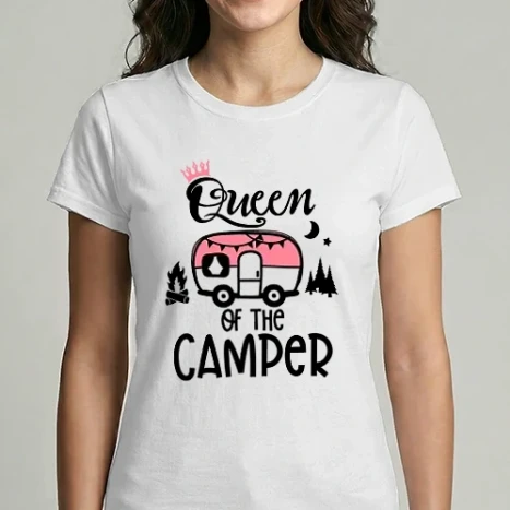 Női Imperial póló - QUEEN OF THE CAMPER