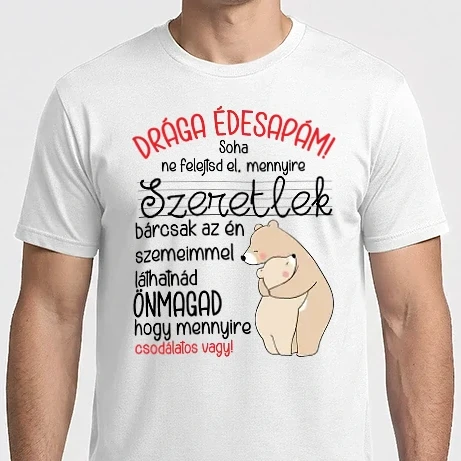 Férfi Imperial póló - Drága édesapám