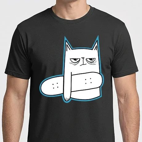 Férfi Imperial póló - Skater cat 