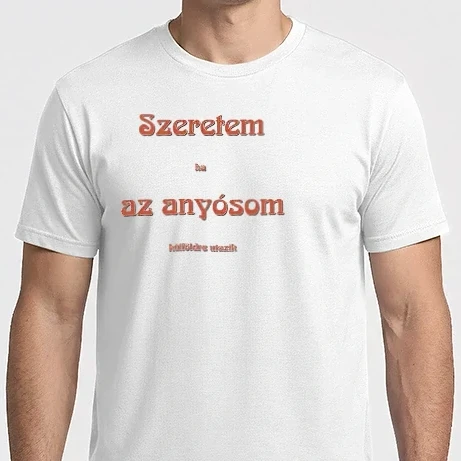 Férfi Imperial póló - Szeretem az anyósom