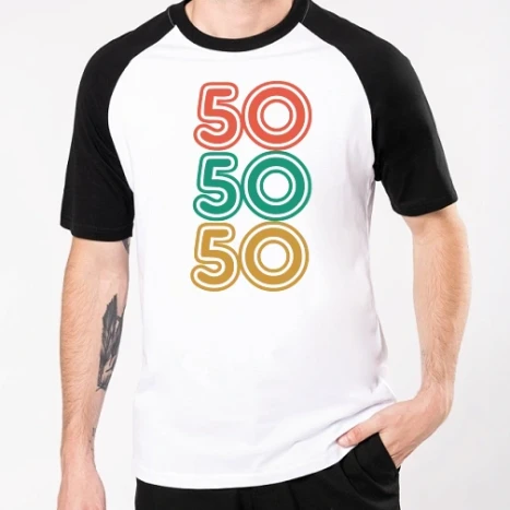 Férfi Baseballpóló - 50 év