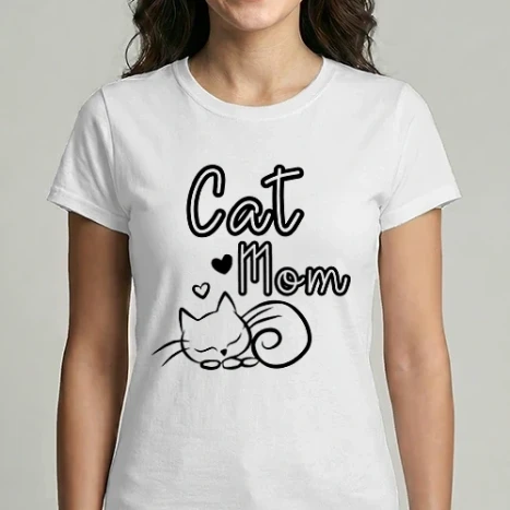 Női Imperial póló - Cat mom