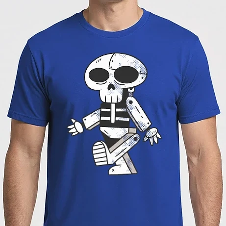Férfi Imperial póló - Robot-koponya