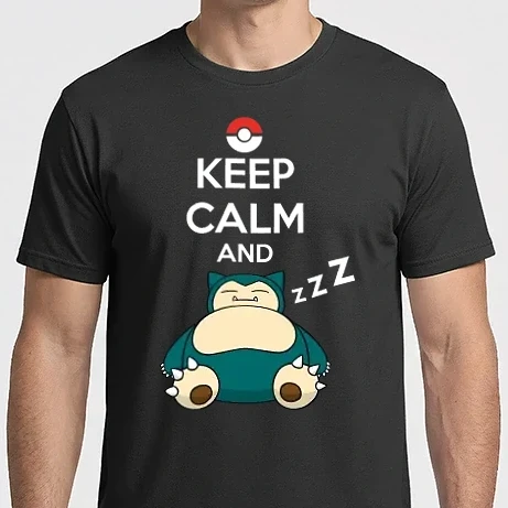 Férfi Imperial póló - Keep Calm Snorlax