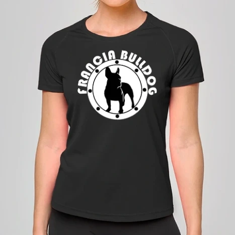Női sportmez - francia bulldog fehér