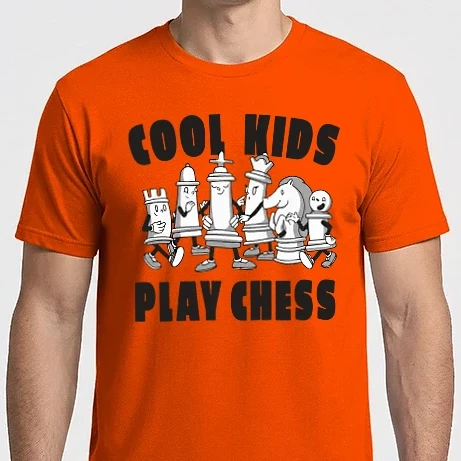 Férfi Imperial póló - Cool kids play chess - sakk