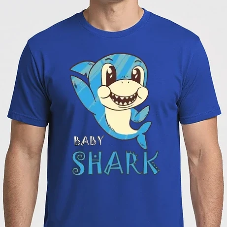 Férfi Imperial póló - Bébi cápa - baby shark
