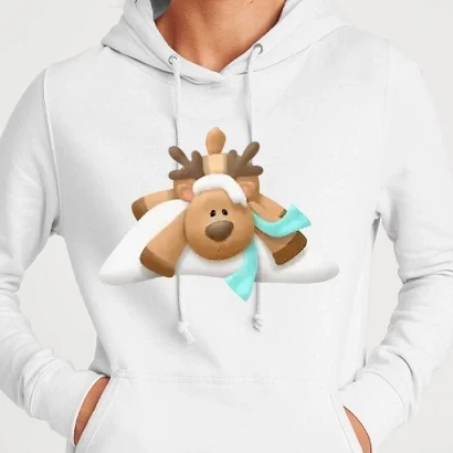 Női kapucnis pulcsi - Rudolf rénszarvas
