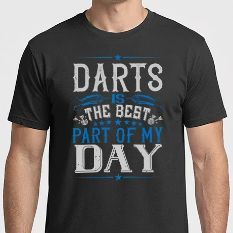 Férfi Imperial póló - darts is the best part of my day-01