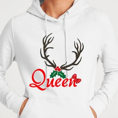 Női kapucnis pulcsi - Xmas queen 2
