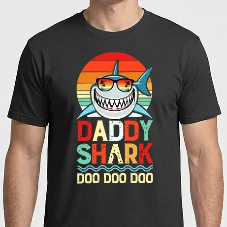 Férfi Imperial póló - Daddy shark 