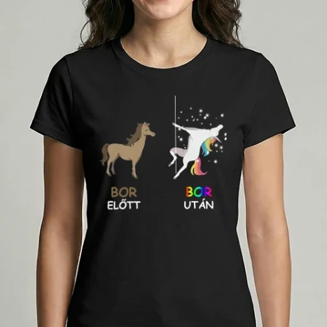Női Imperial póló - Bor előtt és után