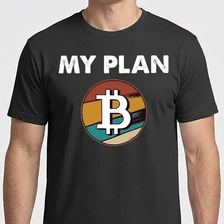 Férfi Imperial póló - My plan B - Bitcoin