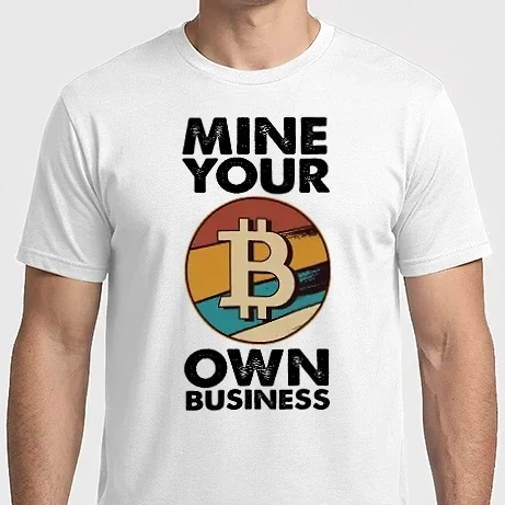 Férfi Imperial póló - Mine your own business Bitcoin