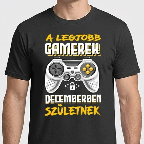 Férfi Imperial póló - A Legjobb Gamerek Decemberben születnek