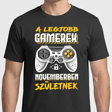 Férfi Imperial póló - A Legjobb Gamerek Novemberben születnek