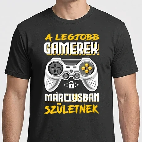 Férfi Imperial póló - A Legjobb Gamerek Márciusban születnek