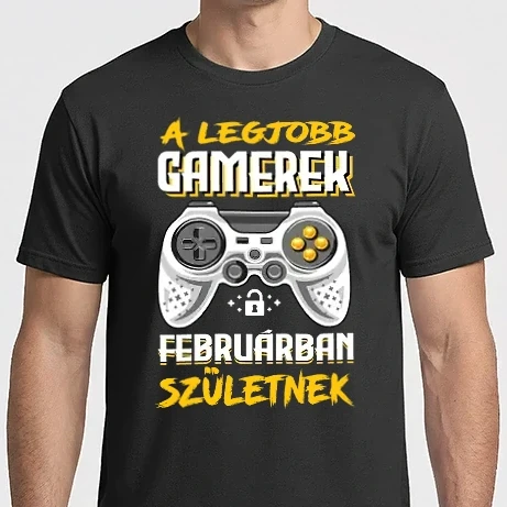 Férfi Imperial póló - A Legjobb Gamerek Februrában születnek