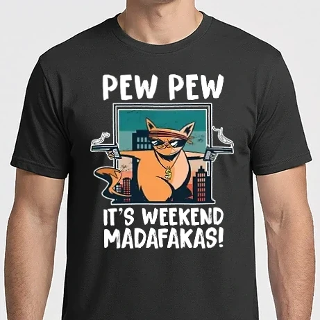 Férfi Imperial póló - Pew Pew Its Weekend Madafakas