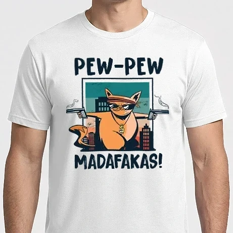 Férfi Imperial póló - Pew Pew Madafakas Cica dark