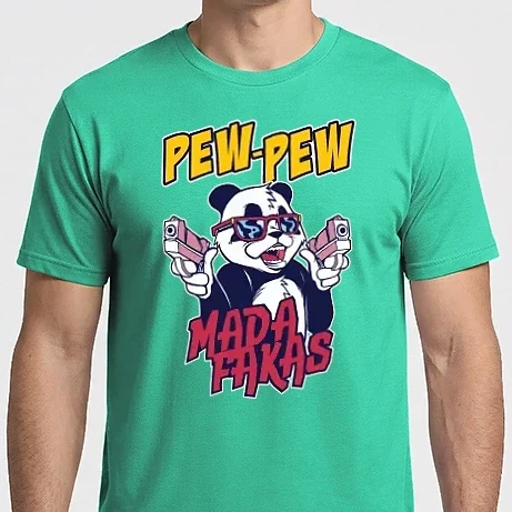 Férfi Imperial póló - Pew Pew Madafakas Panda