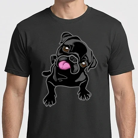 Férfi Imperial póló - Fekete francia bulldog
