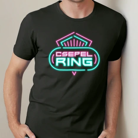 Férfi prémium fit kerek nyakú póló - CsepelRing Nightlife