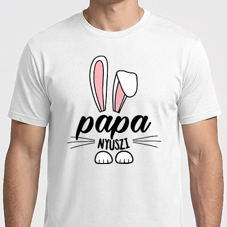 Férfi Imperial póló - Nyuszicsalád papa