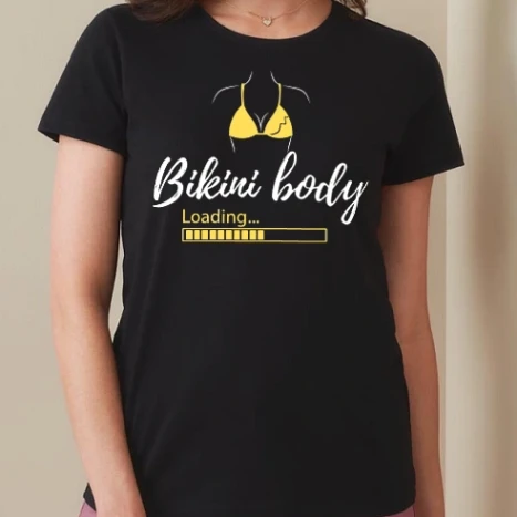 Női prémium kerek nyakú póló  - Bikini body Loading...