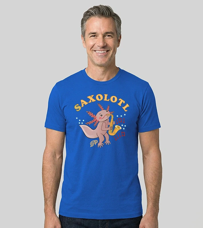 Szaxofonos Axolotl – Férfi Alap póló