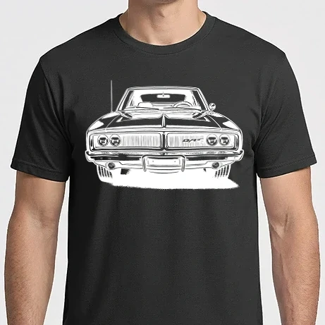 Férfi Imperial póló - Dodge Charger 1969