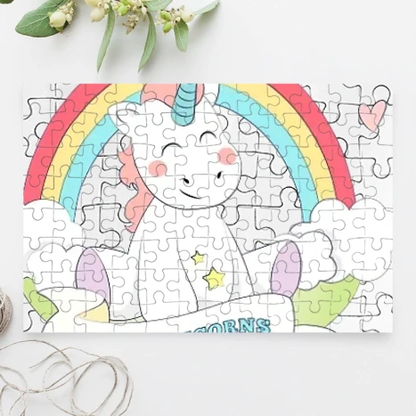 A4 kirakó - I love unikornis puzzle
