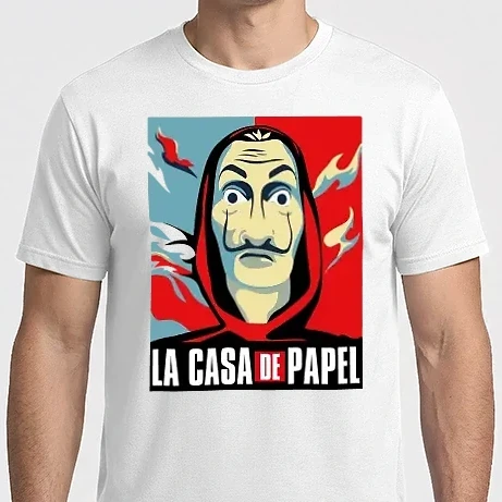 Férfi Imperial póló - La Casa de Papel - színes