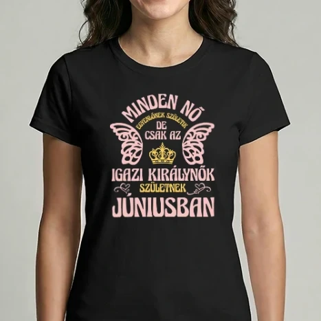 Női Imperial póló - Szülinapos királynő JÚNIUS