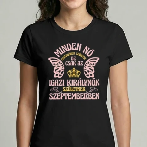 Női Imperial póló - Szülinapos királynő SZEPTEMBER