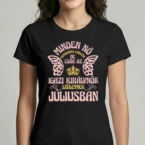Női Imperial póló - Szülinapos királynő JÚLIUS