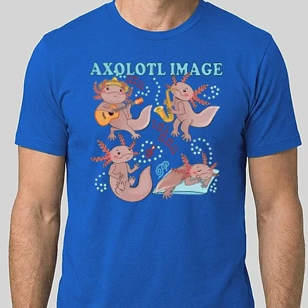 Férfi Alap póló - Axolotl Imázs