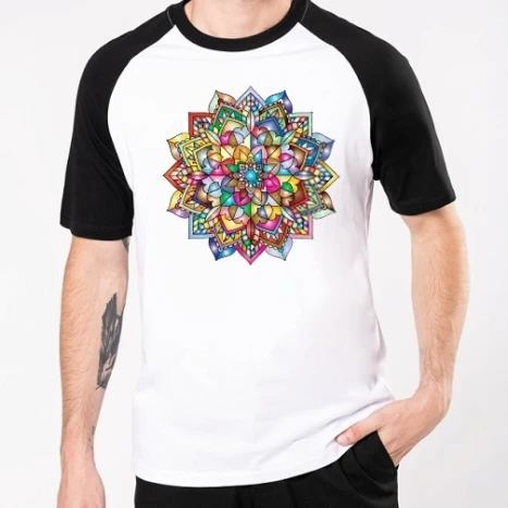 Férfi Baseballpóló - Mandala