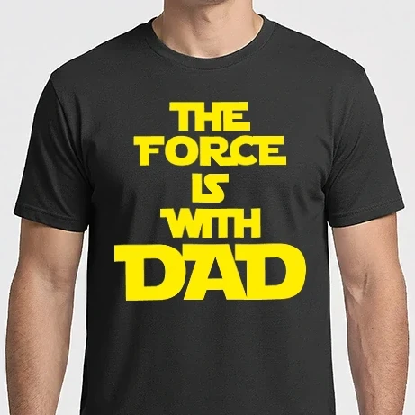 Férfi Imperial póló - The Force Is With Dad