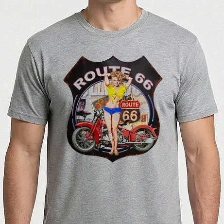 Férfi Imperial póló - Route 66