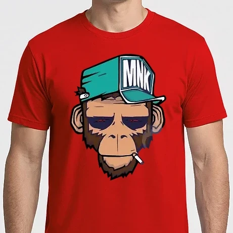 Férfi Imperial póló - Majom cigarettával - Monkey
