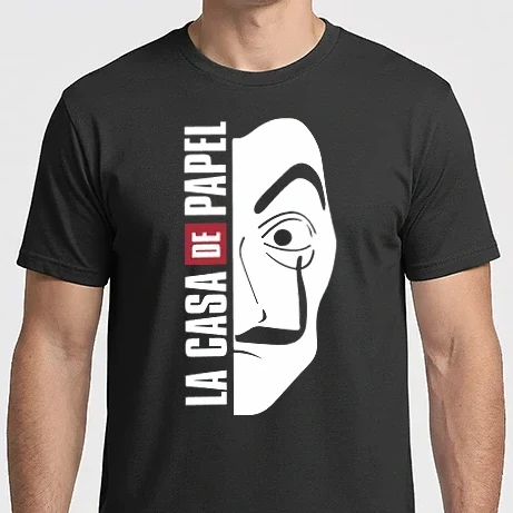 Férfi Imperial póló - La casa de papel - sötét alaphoz