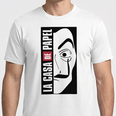 Férfi Imperial póló - La casa de papel - világos alaphoz