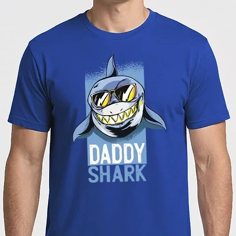 Férfi Imperial póló - Daddy shark