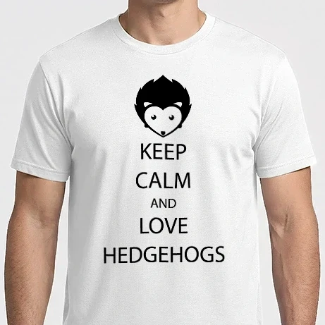 Férfi Imperial póló - KEEP CALM & LOVE HEDGEHOGS