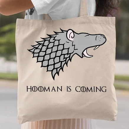 Vászontáska - Hooman is coming
