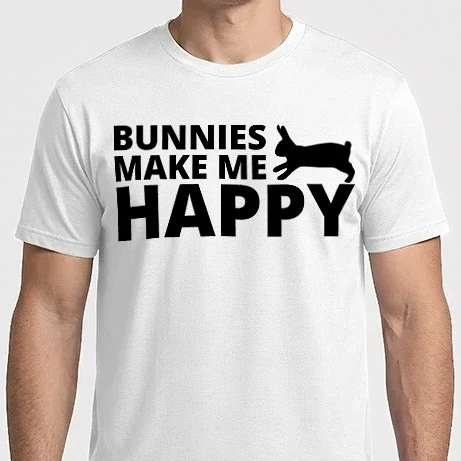 Férfi Imperial póló - Bunnies make me happy