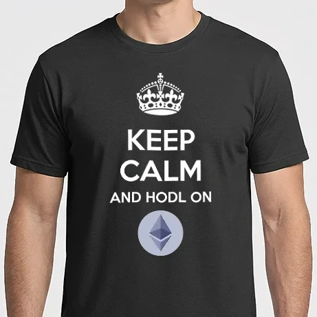Férfi Imperial póló - Keep calm and hodl on Ethereum!