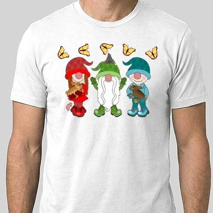 Férfi Alap póló - Manók Nyuszikkal és Lepkékkel