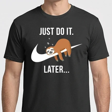 Férfi Imperial póló - Just do it later sloth